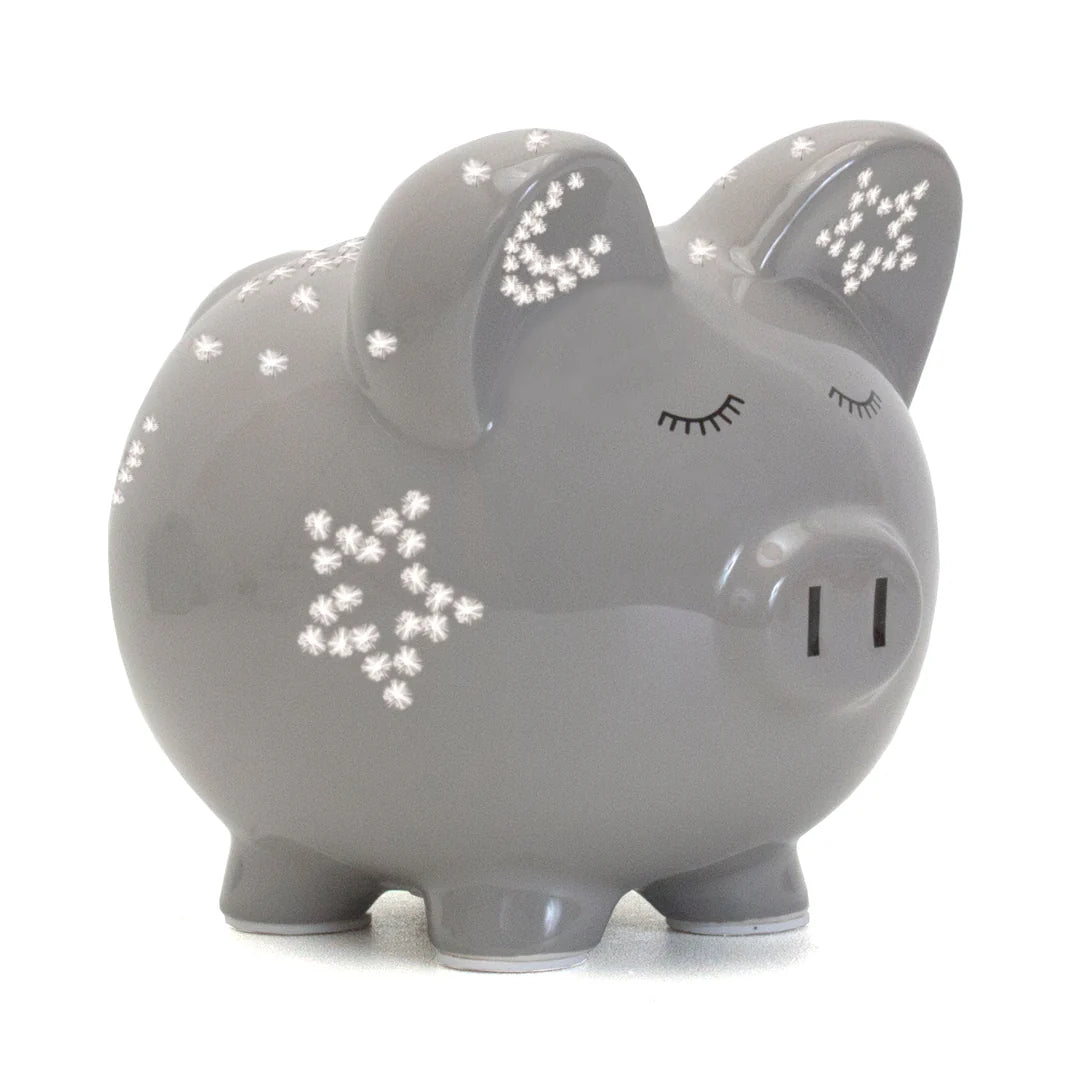 GREY NIGHT LIGHT PIG