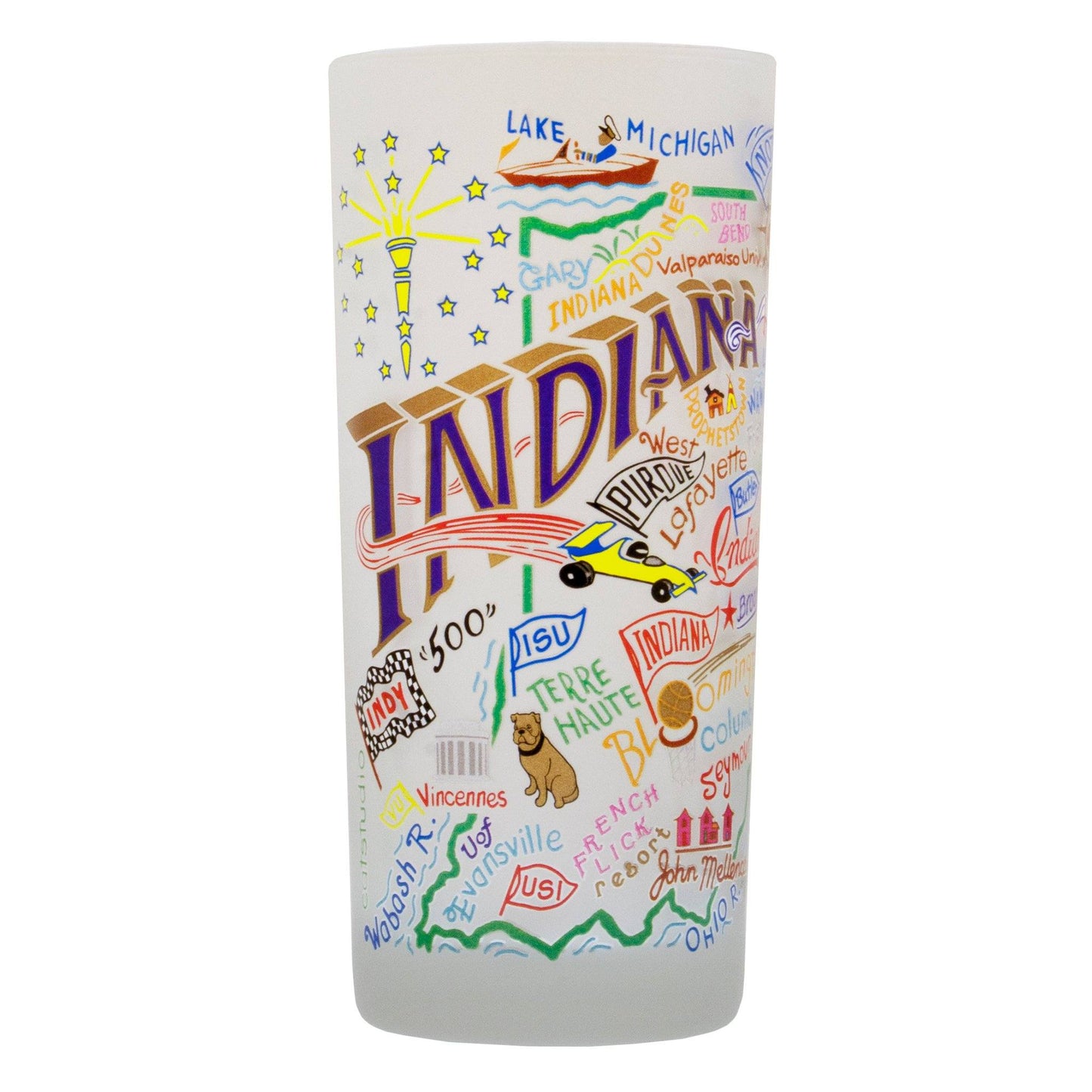 INDIANA FROSTED GLASS-15 OZ