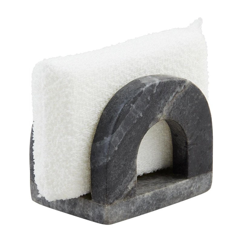 Mudpie Black Marble Sponge Holder