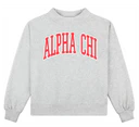 Sorority Mock Neck Crew Sweatshirt