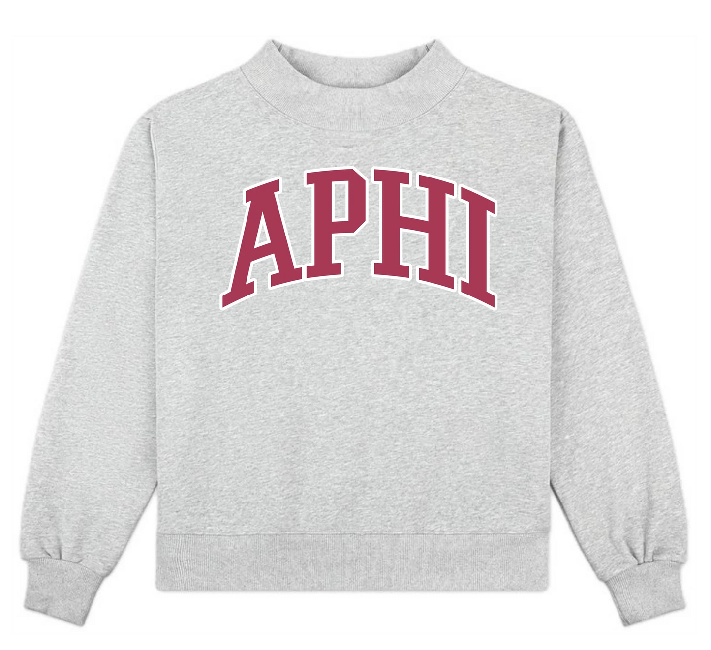 Sorority Mock Neck Crew Sweatshirt
