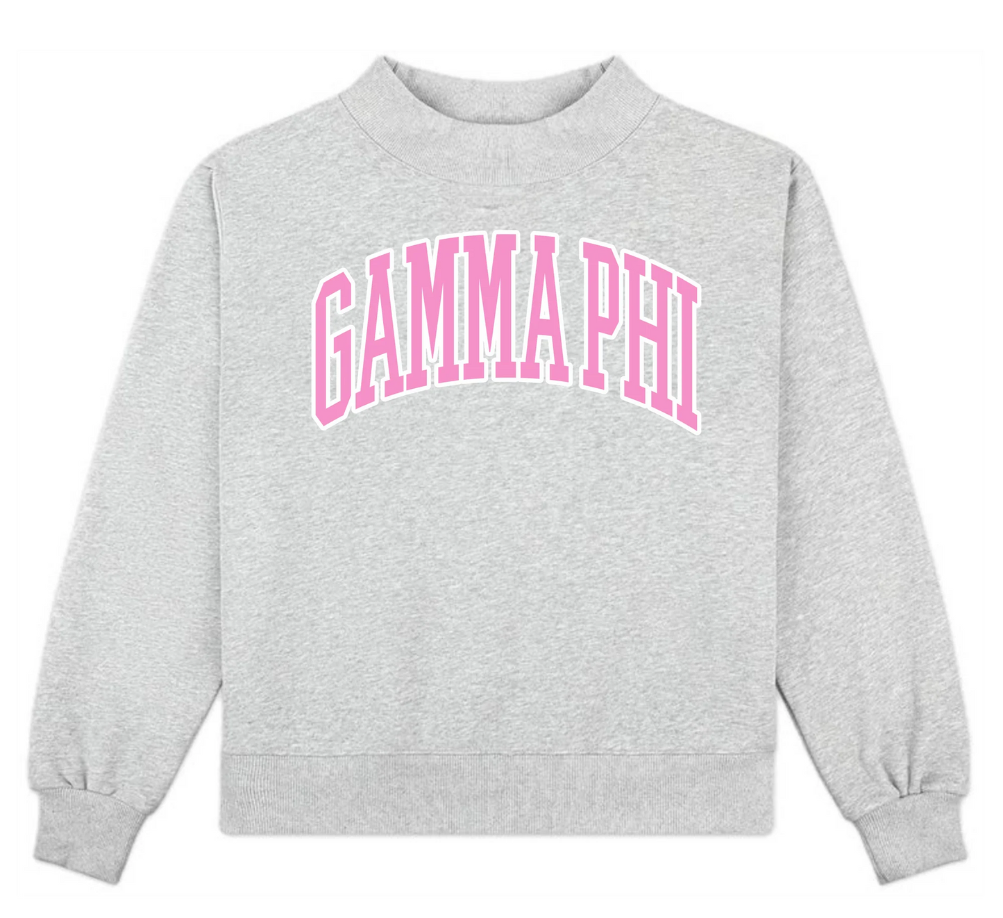 Sorority Mock Neck Crew Sweatshirt