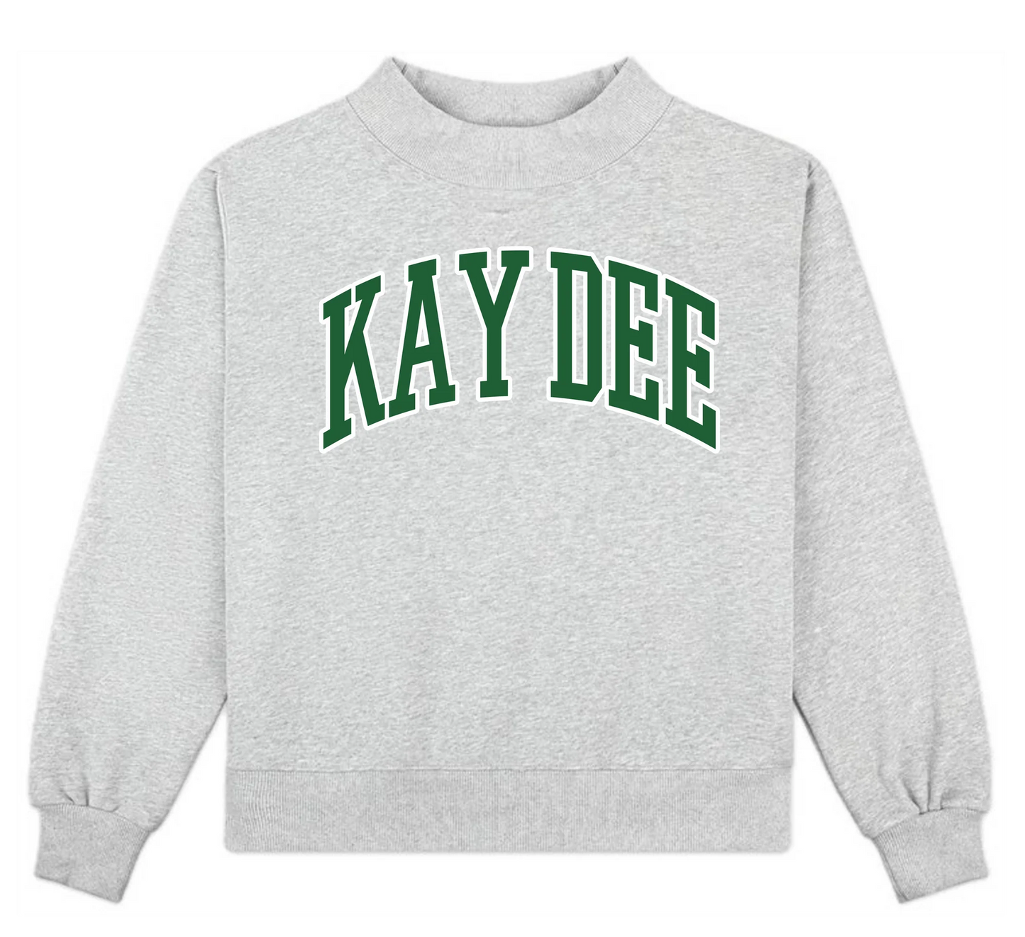 Sorority Mock Neck Crew Sweatshirt