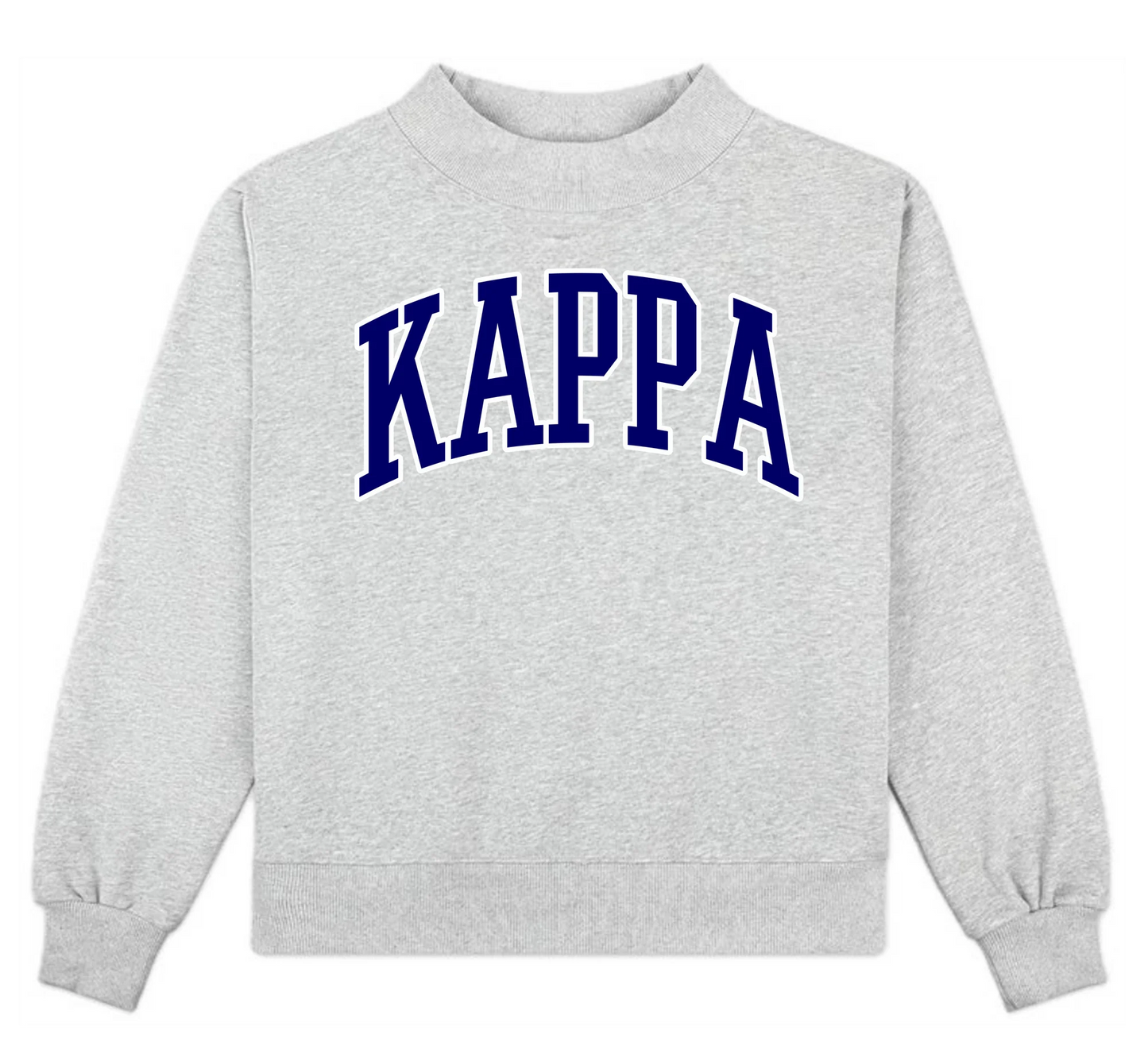 Sorority Mock Neck Crew Sweatshirt