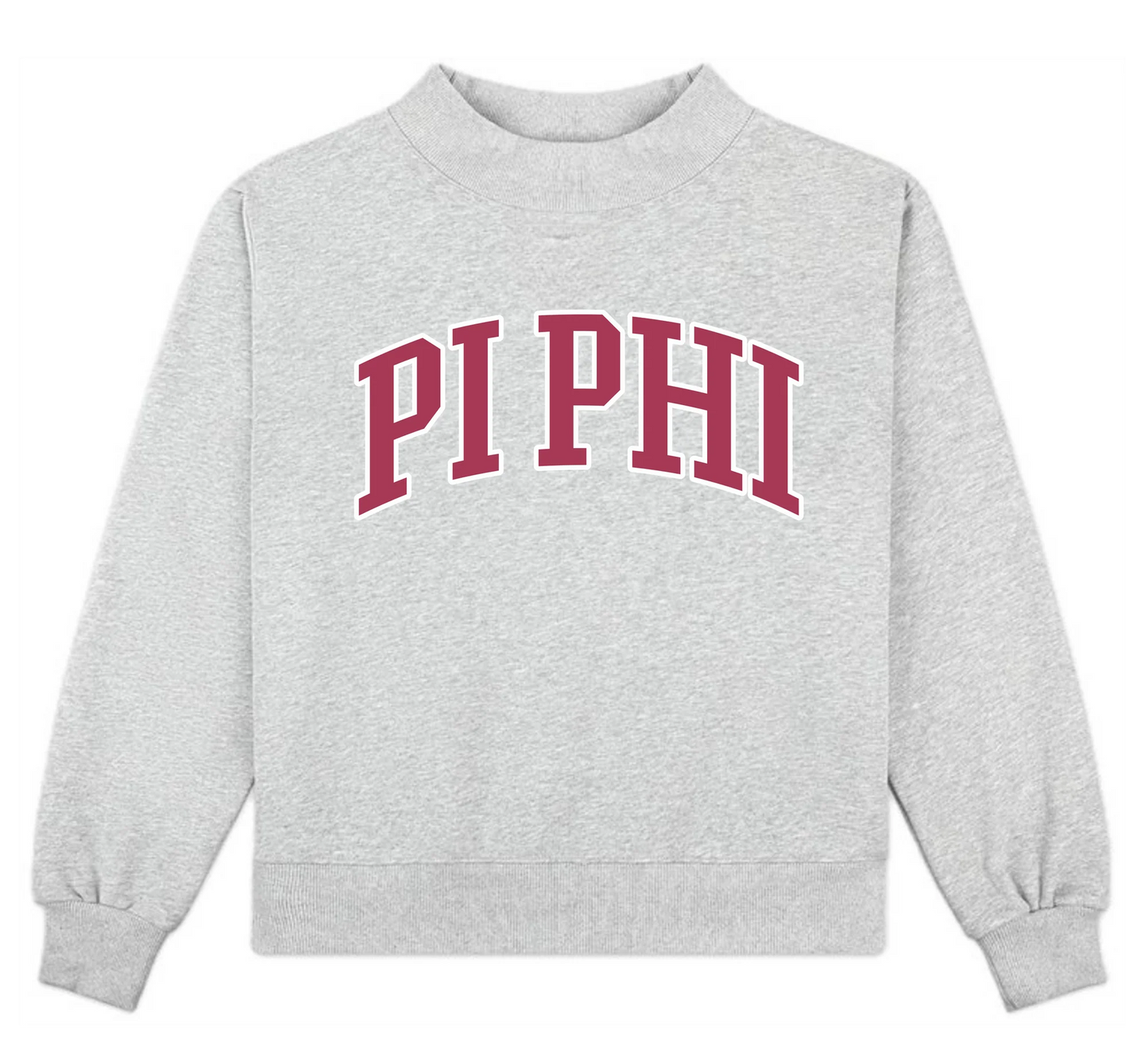Sorority Mock Neck Crew Sweatshirt
