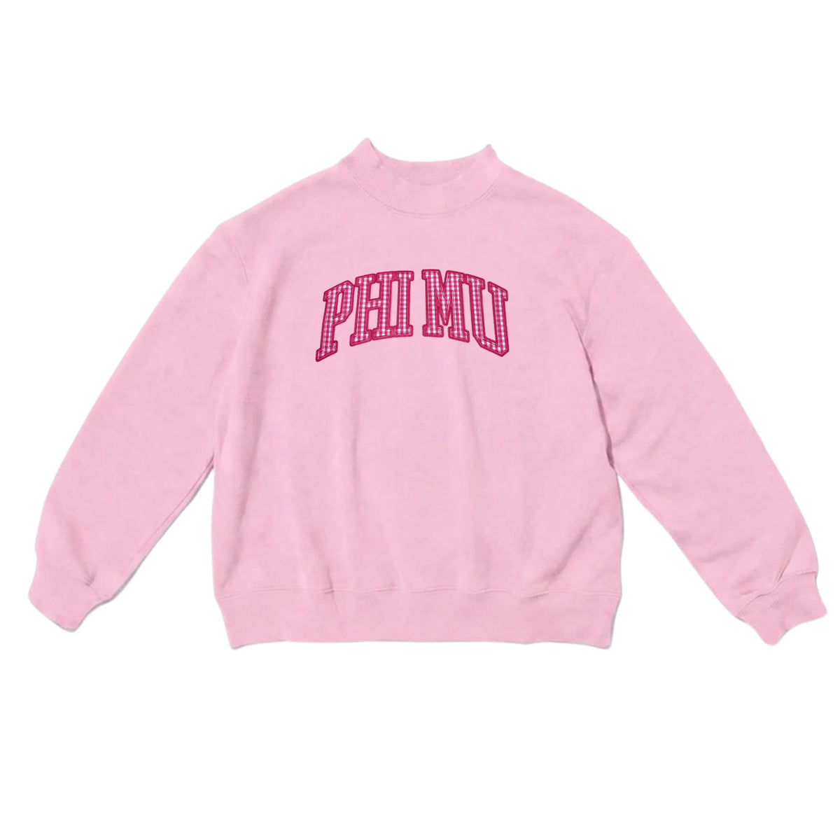 Sorority Mock Neck Crew Sweatshirt