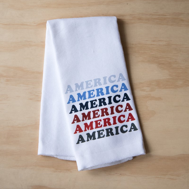 Little Birdie America Gradient Tea Towel