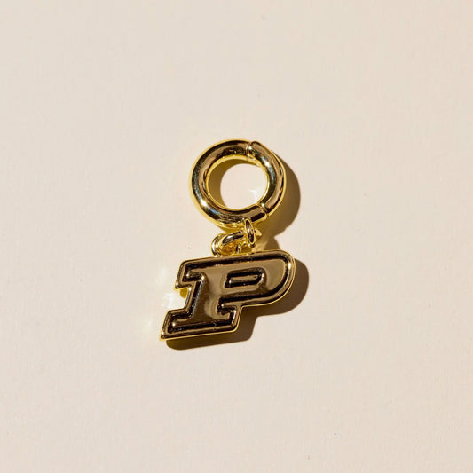 Nickel & Suede Purdue University Enamel Charm