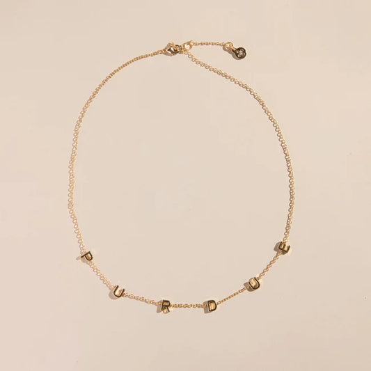 Nickel & Suede Purdue University Initial Necklace