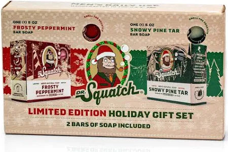 Dr Squatch Holiday Set Bar Soap