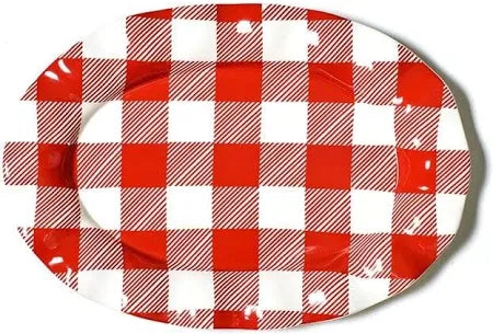 Coton Colors Buffalo Plaid Oval Platter