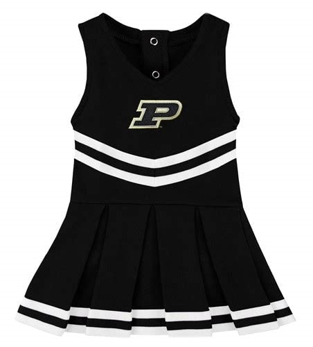 Purdue Solid Cheer Dress with Bloomer