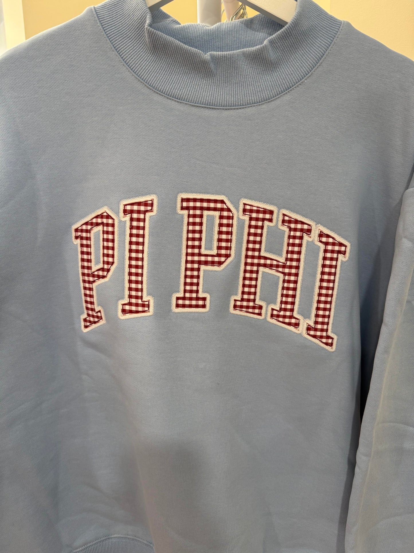 Sorority Mock Neck Crew Sweatshirt