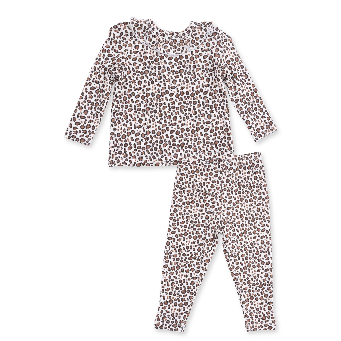 Angel Dear FW26 Leopard Ribbed long sleeve lounge wear