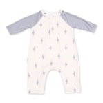 Angel Dear FW26 Lightning Bolt Viscose - Long Sleeve Raglan Henley Romper
