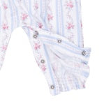 Angel Dear FW26 Anna Floral Stripe - Smocked Long Sleeve Romper