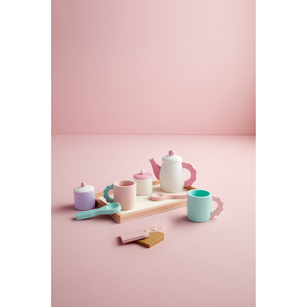 Wood Tea Party Set