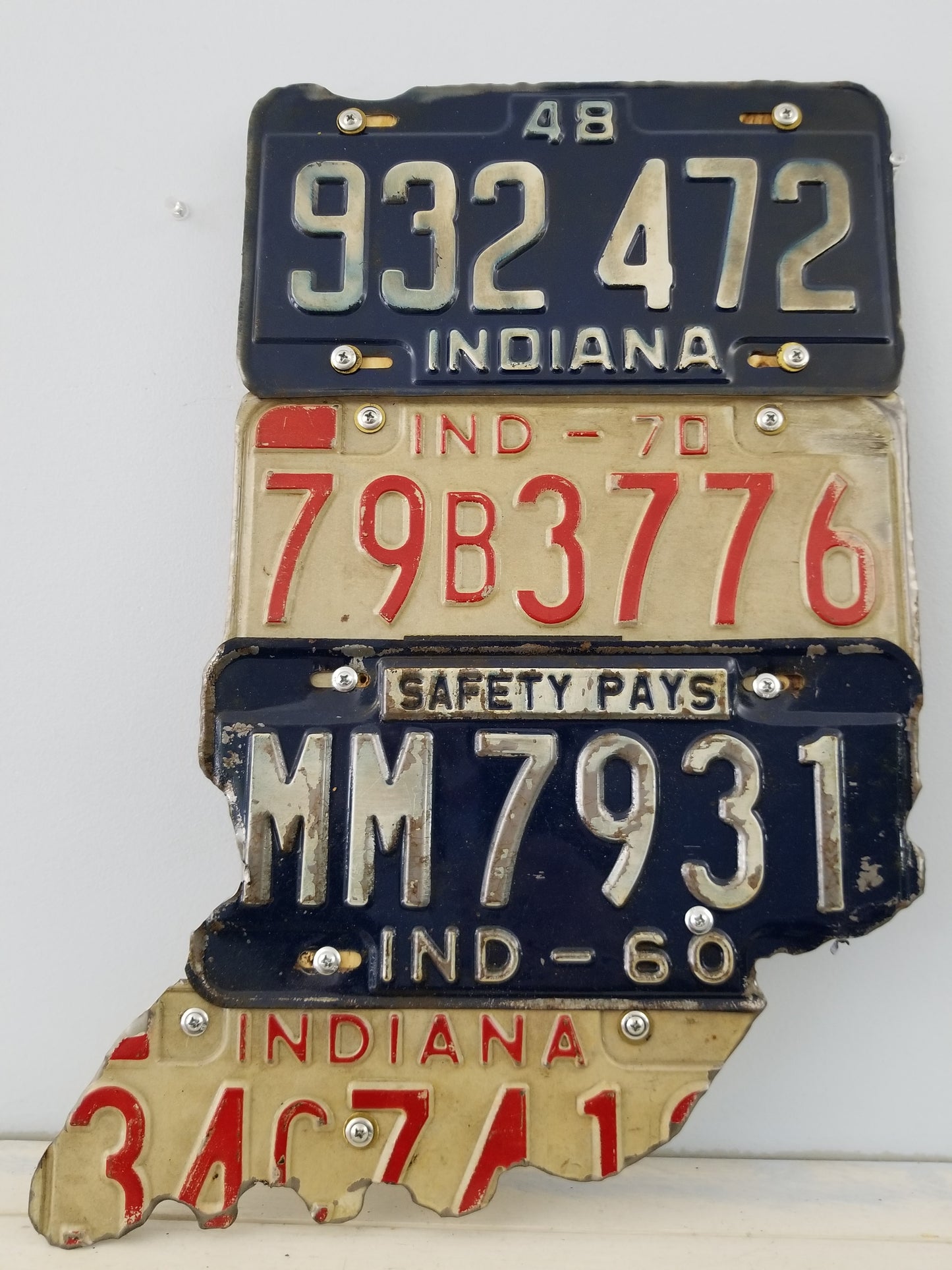 Indiana & Purdue License Plate Maps
