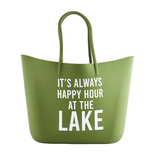 Mud Pie Happy Hour Silicone Cooler Tote