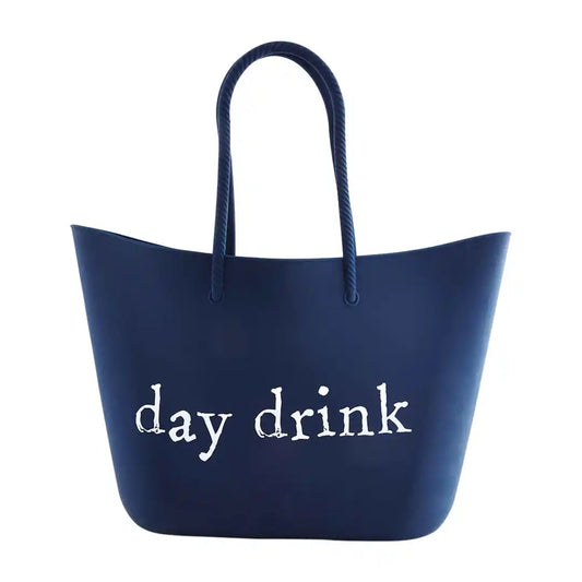 Mud Pie Day Drink Silicone Cooler Tote
