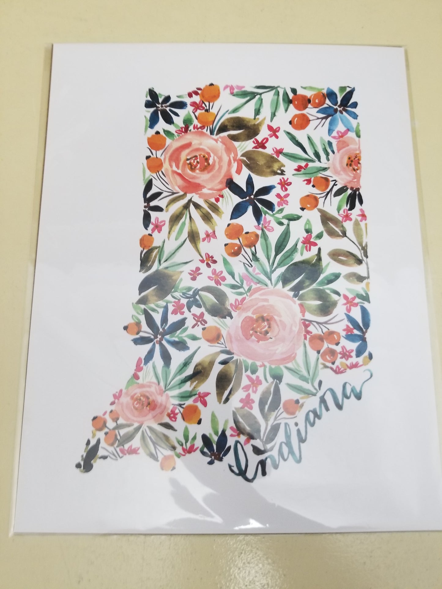 Indiana State Floral Prints