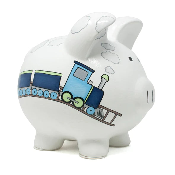 Box Car Train Piggy Bank