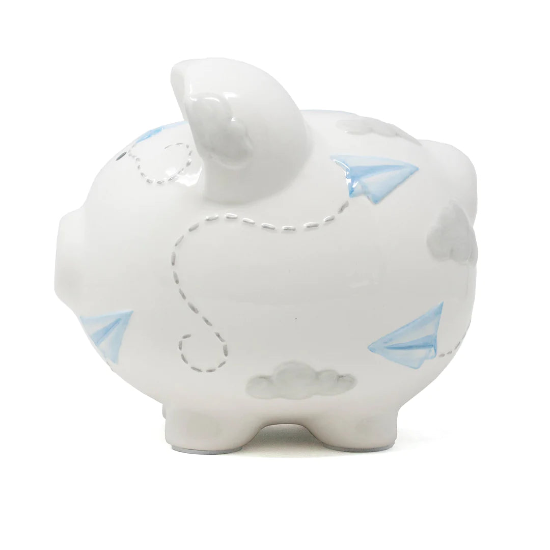 Paper Airplane Piggy Bank