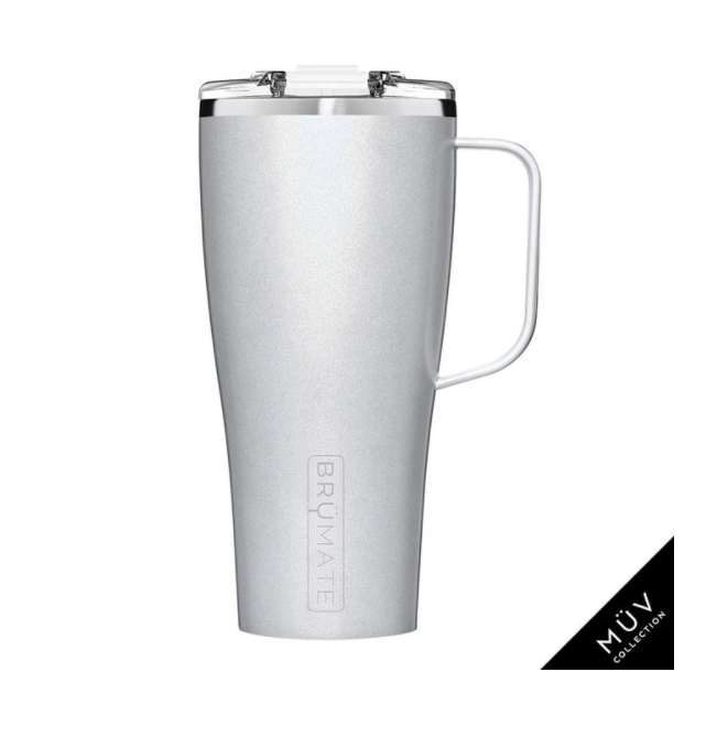 BruMate Toddy XL Insulated Mug - Glitter White - 32 Ounce