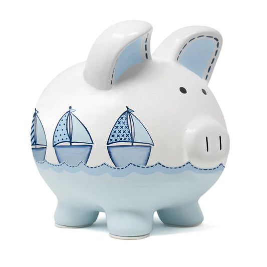 Triple Sailboat Piggy Bank