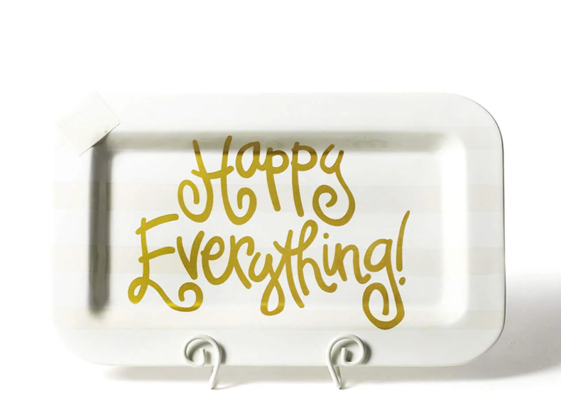 Happy Everything White Large Swirl Plate Stand by Happy Everything!
